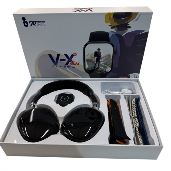 Conjunto Relógio Smart V-X Max + Acessórios