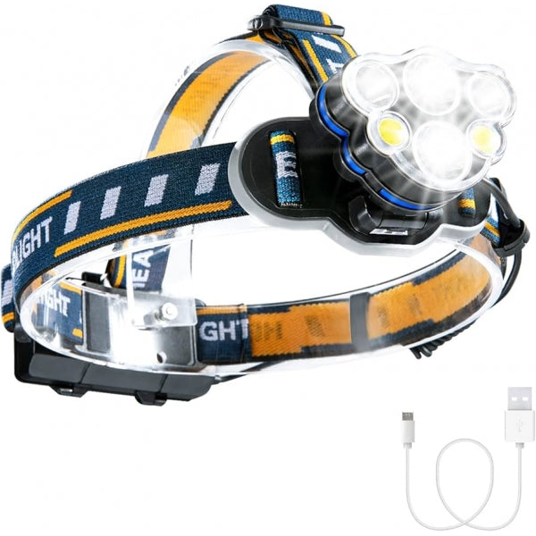 Lanterna de Cabeça LED Recarregável