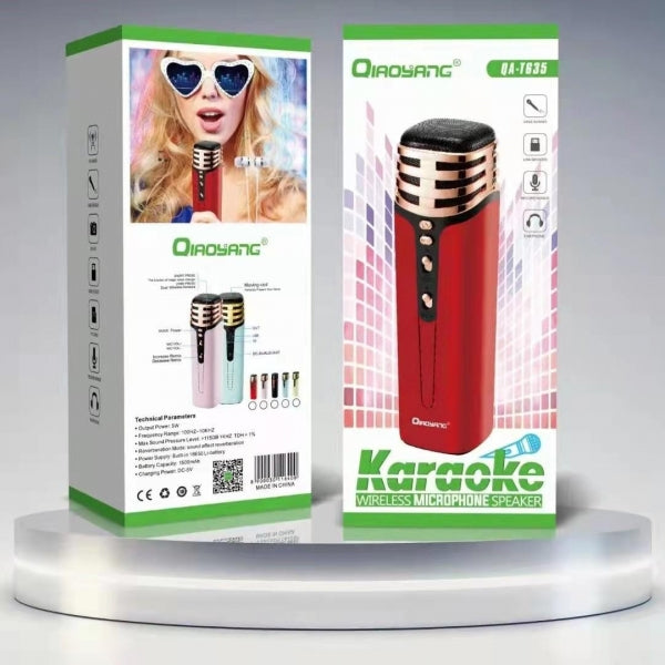 Microfone Karaoke Sem Fios com Coluna